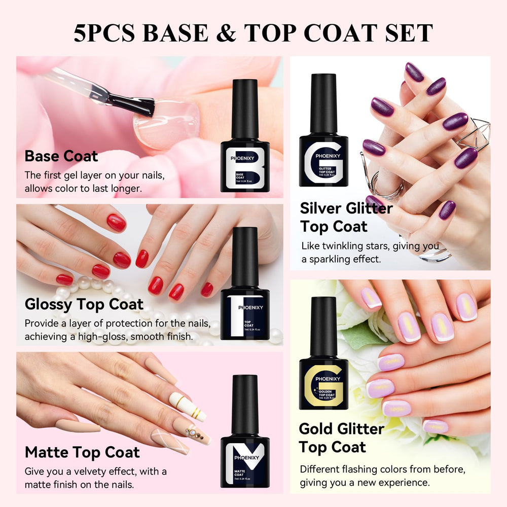 Phoenixy matte top coat bottle offers chic matte finish