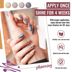 Phoenixy nail art stickers pack adds quick decorative accents to nails.