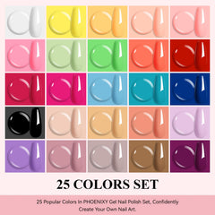 Phoenixy nail polish bottle closeup shows rich pigments