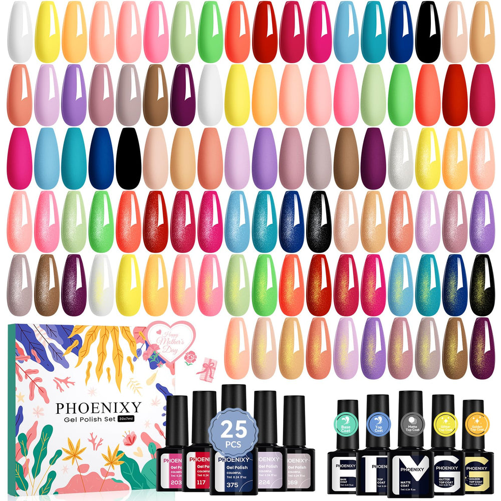 Phoenixy nail polish colors palette for versatile at-home nail art