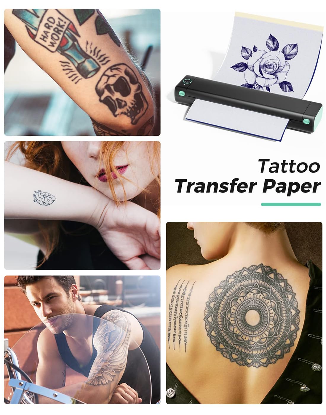 Phomemo M08F on-the-go setup for studio or mobile tattooing