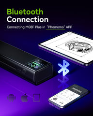 Phomemo M08F Plus transfer paper pack shown as essential starter supplies.