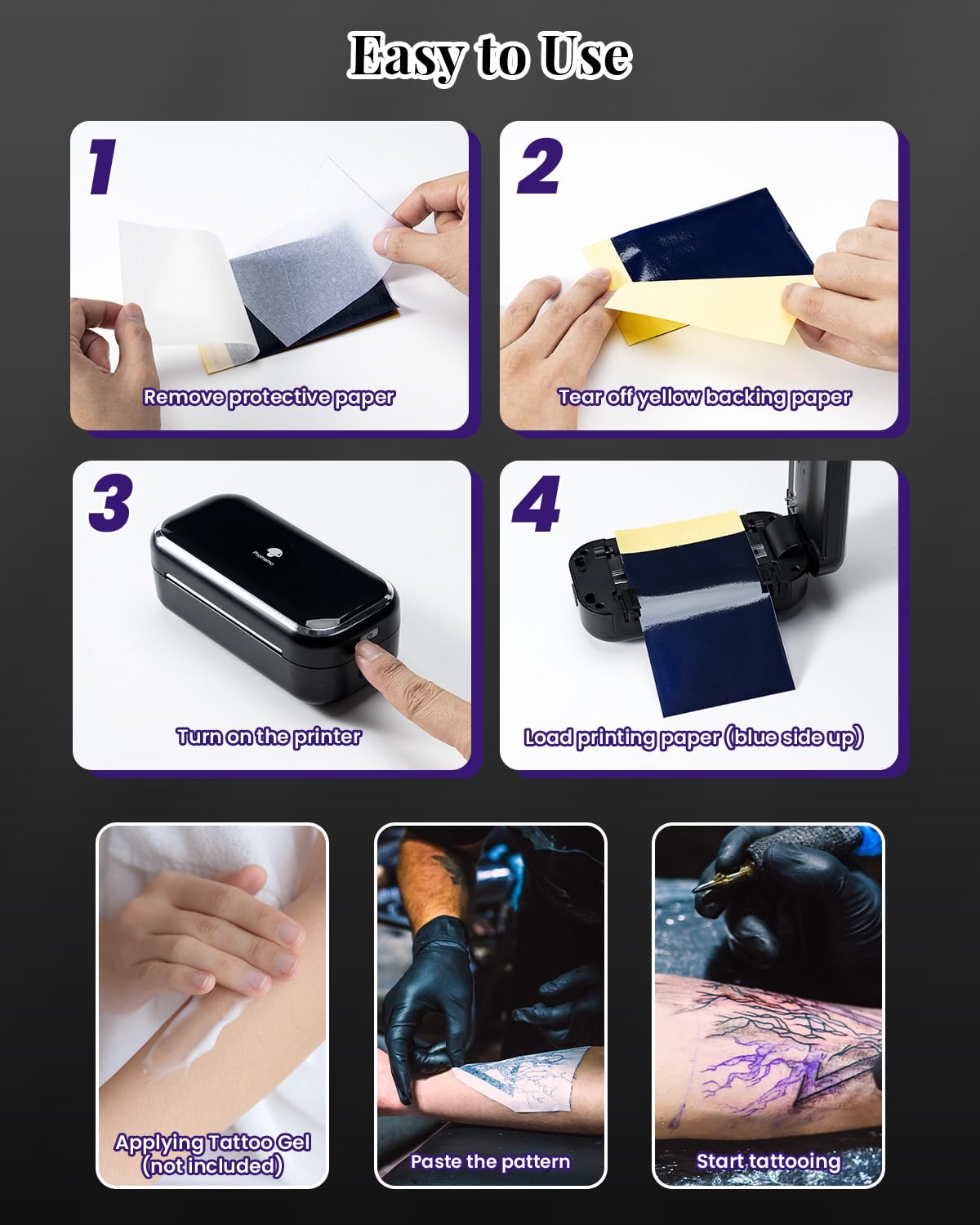 Phomemo TP31 app AI design preview for faster stencil creation.