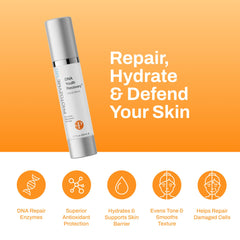 Photozyme DNA Youth Recovery Serum pump dispensing for easy application