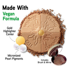 Physicians Formula Bronze Booster iridescent gold highlighter adds warmth and radiance.