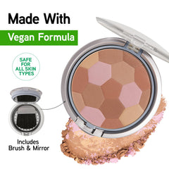 Physicians Formula bronzer palette delivering a dimensioned natural finish on skin