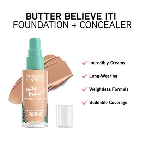 Physicians Formula Butter Believe It ingredients reveal nourishing murumuru-cupuacu-tucuma butter blend.