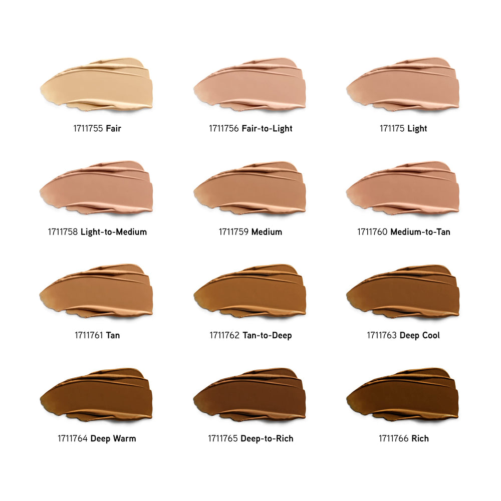 Physicians Formula Butter Believe It medium shade swatch blends with skin.
