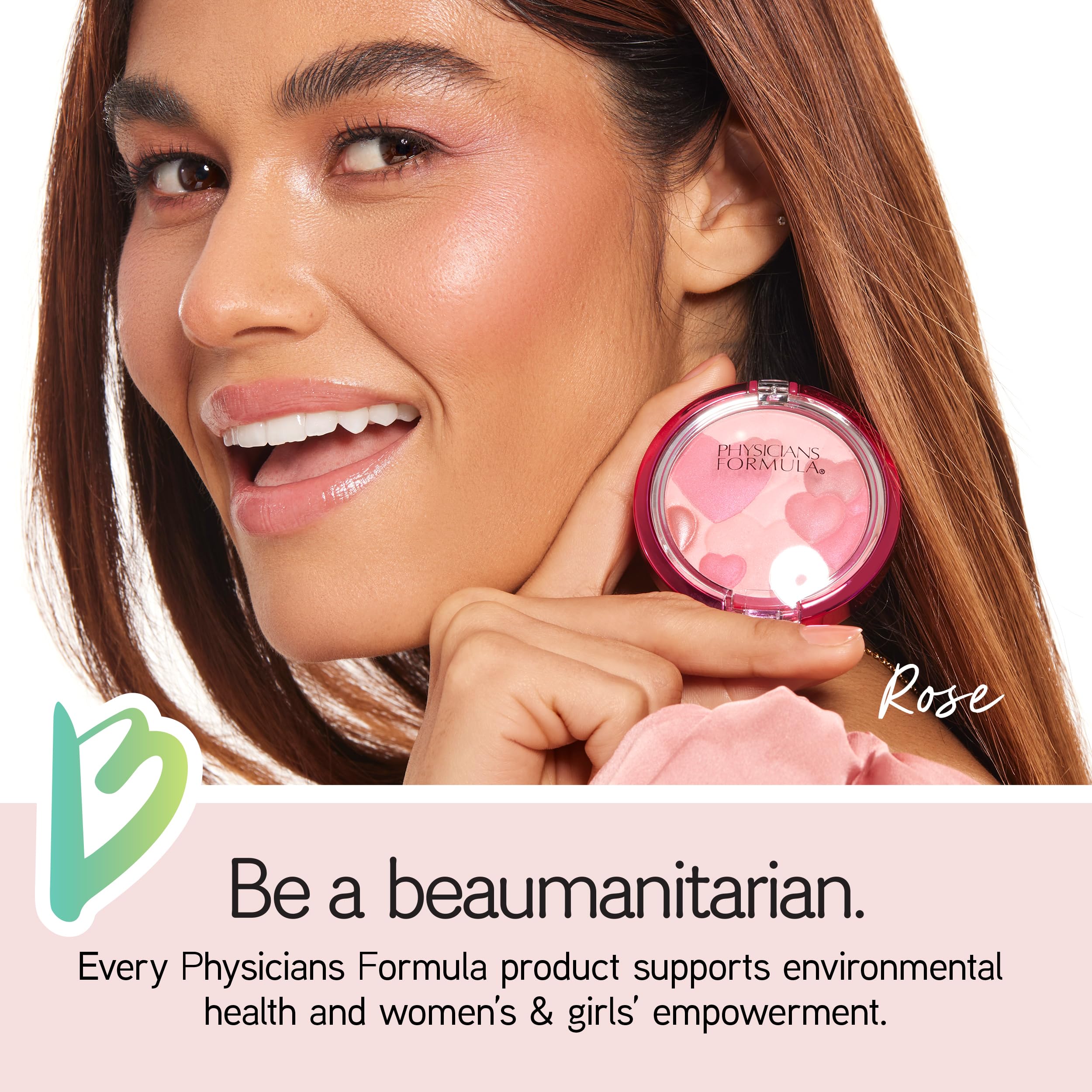 Physicians Formula Happy Booster finish on cheeks looks luminous