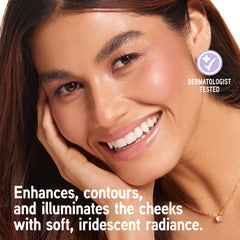Physicians Formula Happy Booster iridescent pearls highlight cheeks softly