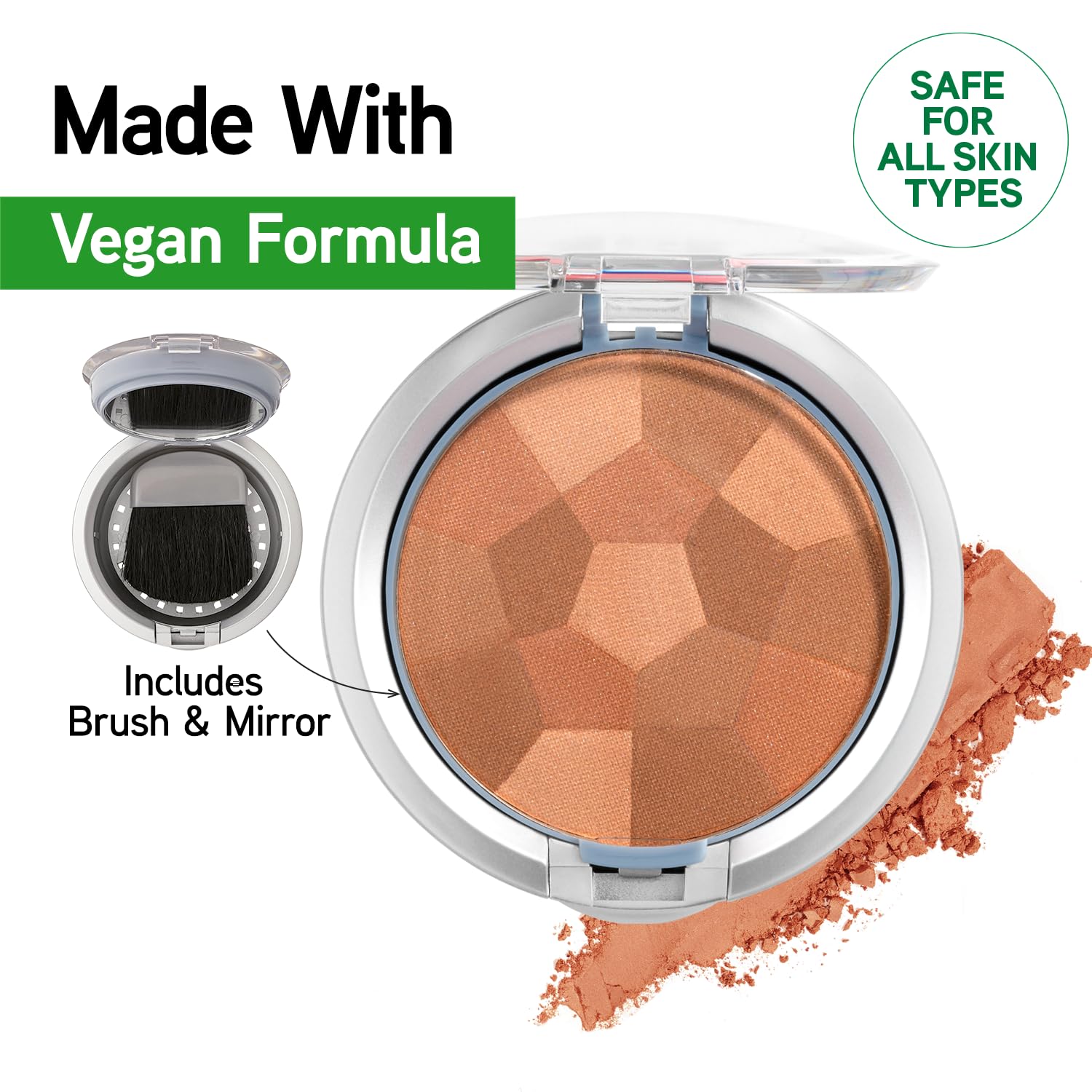 Physicians Formula hypoallergenic makeup packaging emphasizing skin-safe design