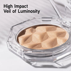 Physicians Formula Mineral Wear illuminating swatch showing luminous highlight