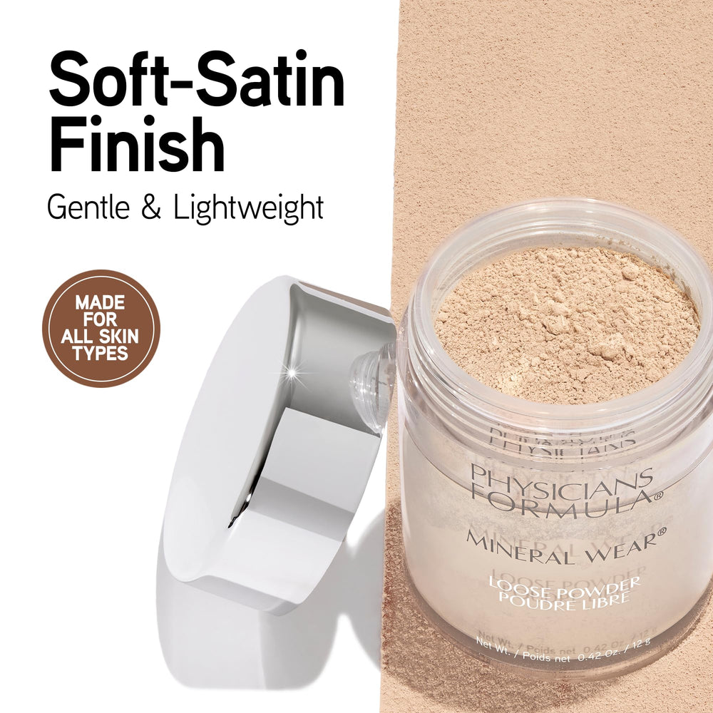 Physicians Formula Mineral Wear swatch demonstrating sheer-to-medium coverage and smooth texture
