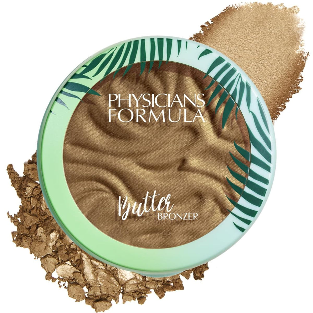 Physicians Formula Murumuru Butter Bronzer compact swatch shows sun-kissed glow with a silky, hydrated finish.