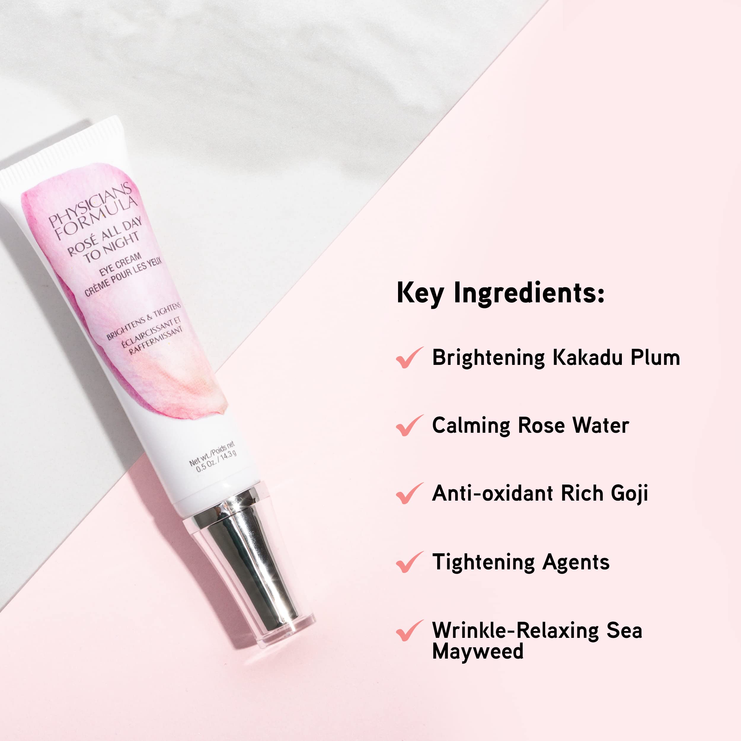 Physicians Formula Rosé All Day Eye Cream rose water calming hydration image