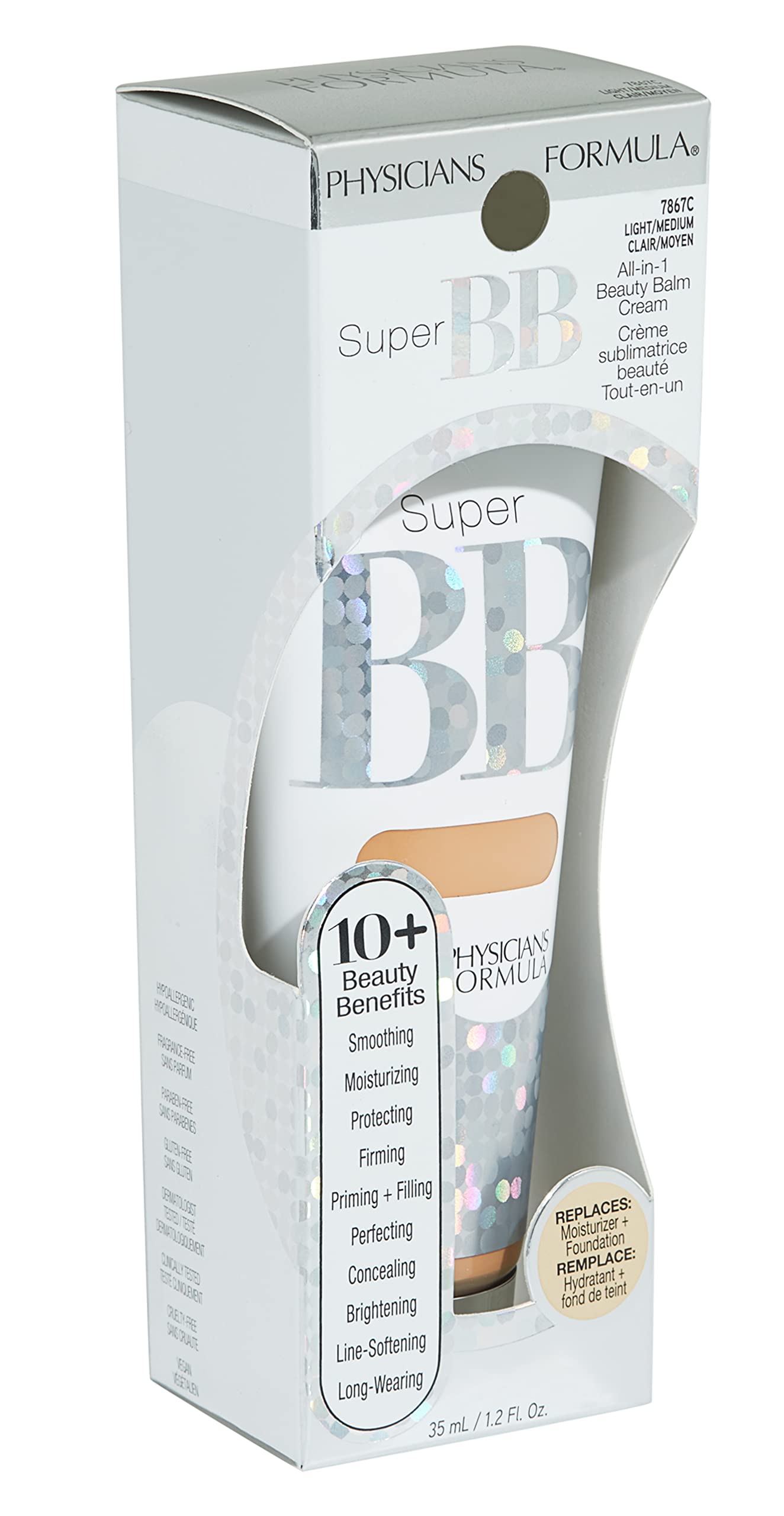 Physicians Formula Super BB Cream contains antioxidants for brightening.