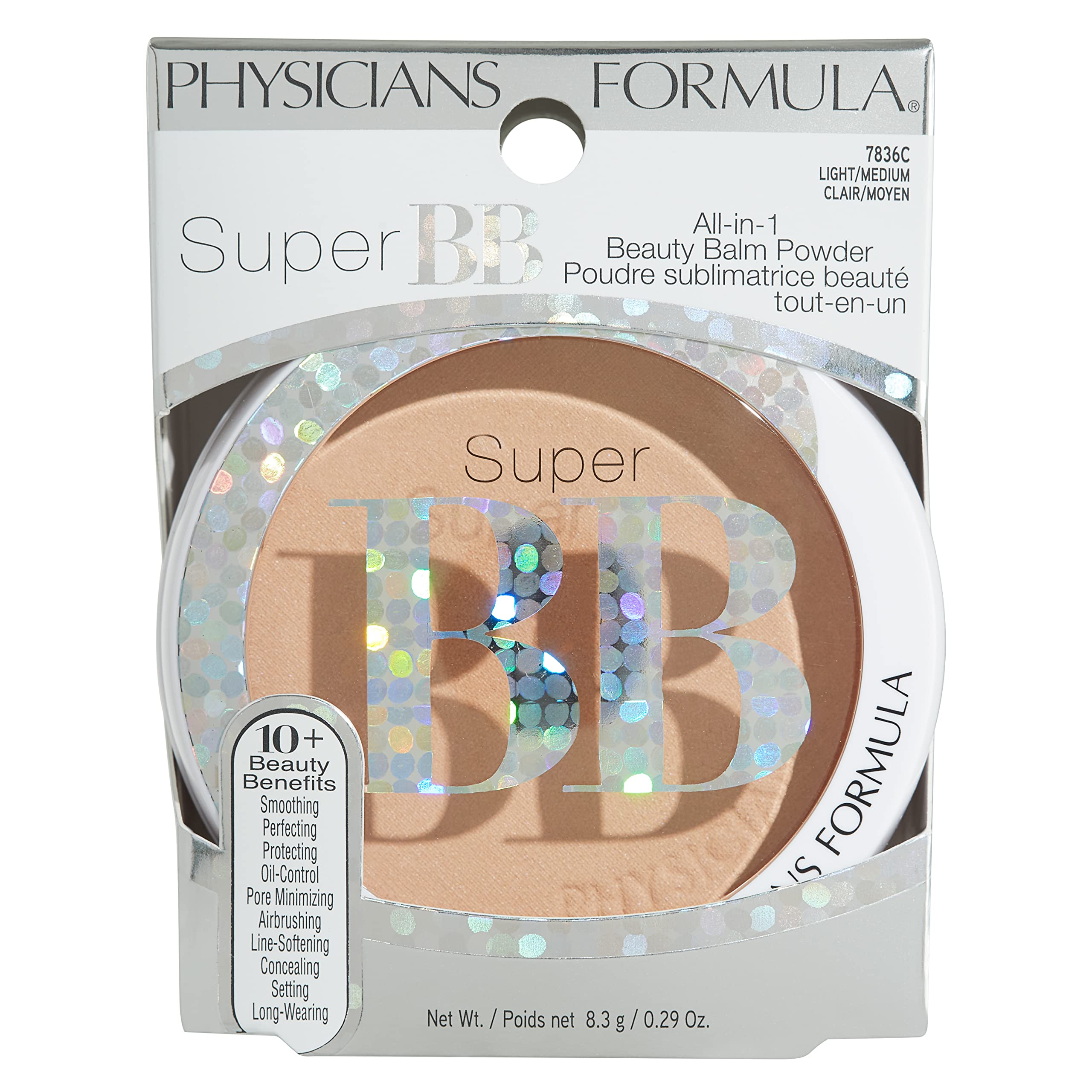 Physicians Formula Super BB Cream porcelain-skin tone closeup with even coverage