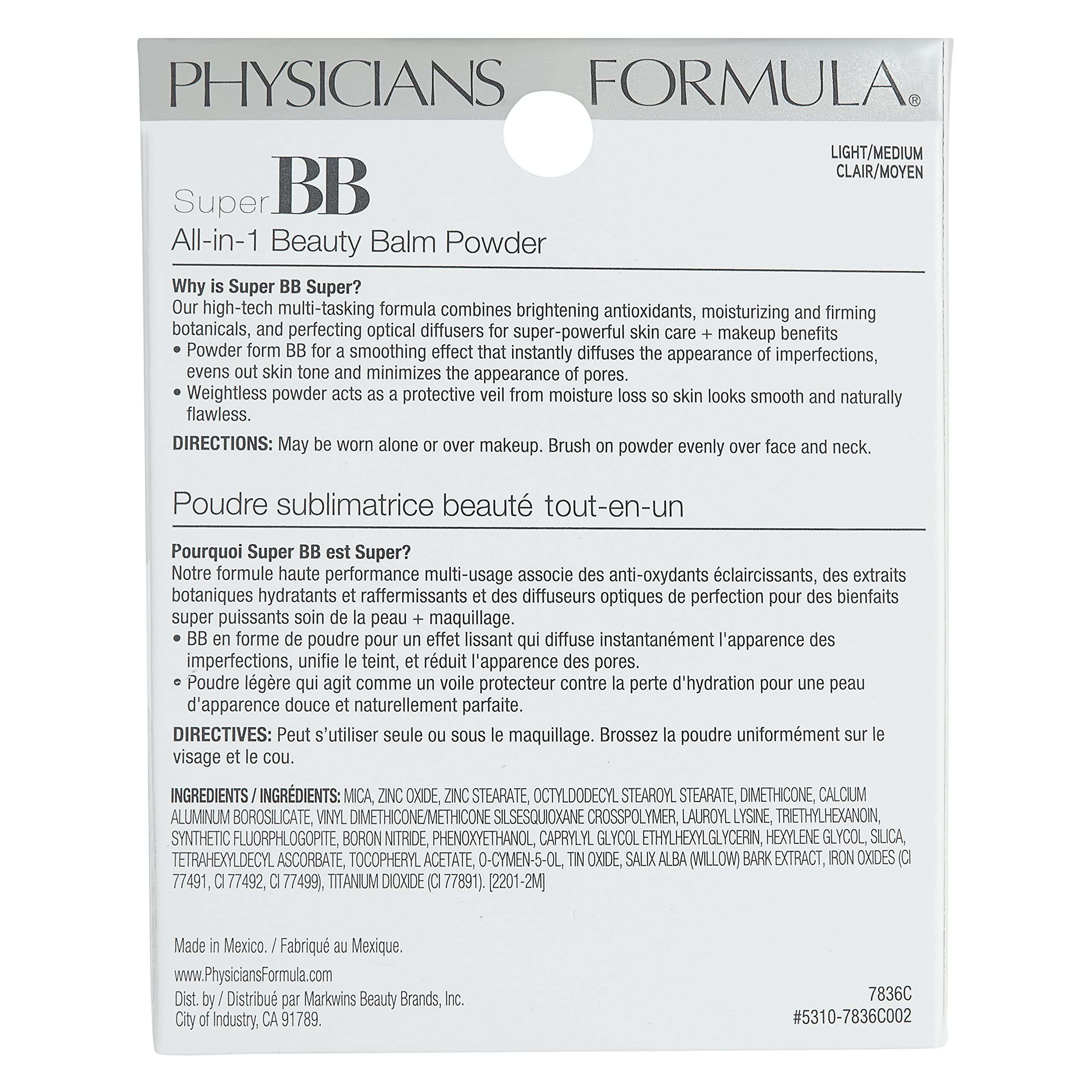 Physicians Formula Super BB Cream sensitive-skin friendly formula for comfortable wear