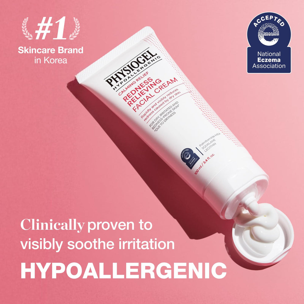 PHYSIOGEL ceramide moisturizer texture swatch shows hydrating barrier-supporting care