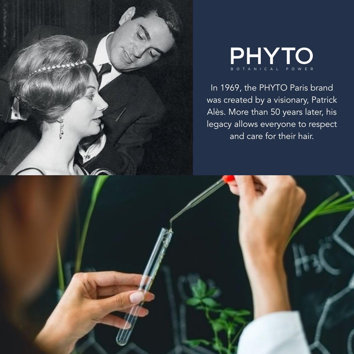 PHYTO Purple No Yellow Shampoo packaging on shelf communicates color-safe care.