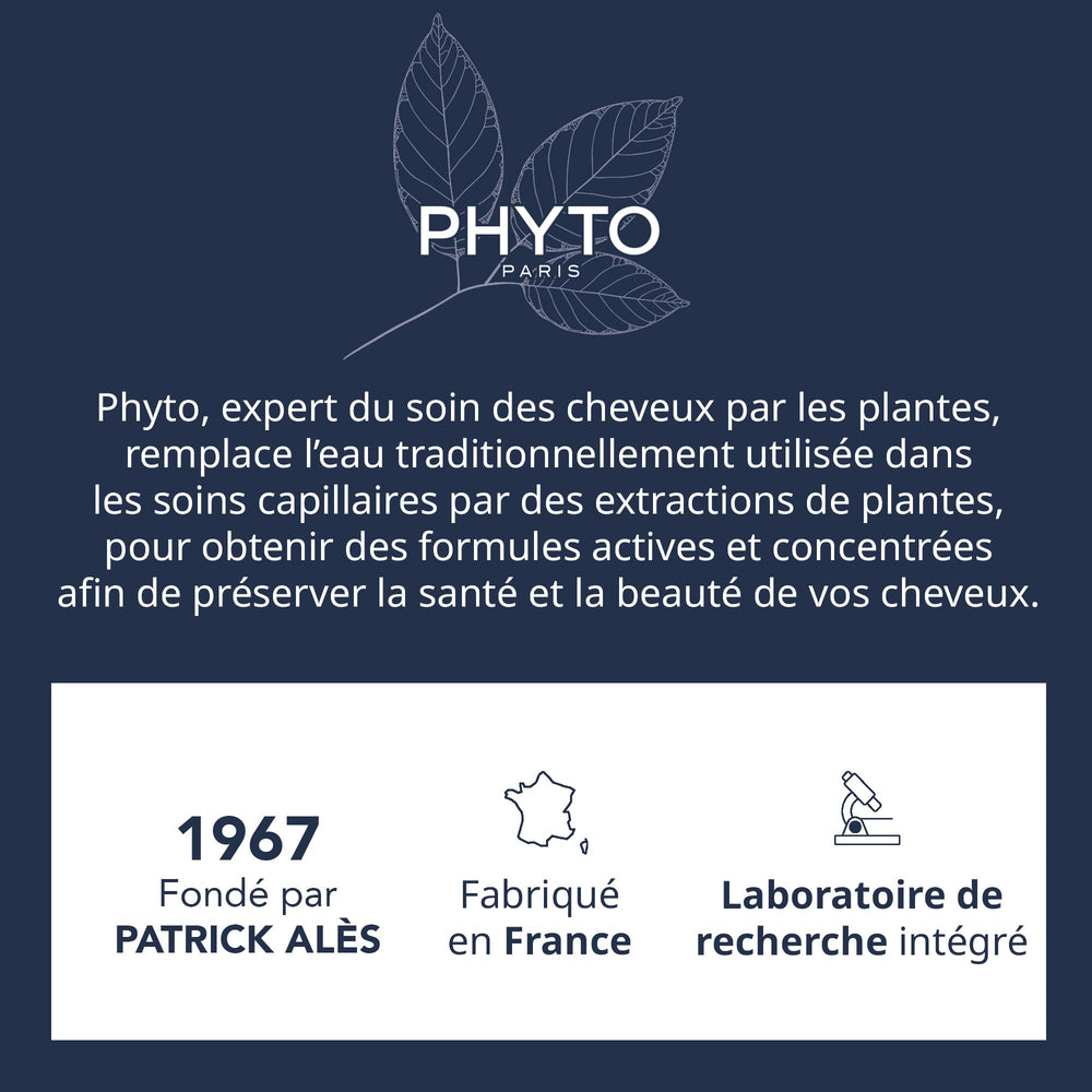 PHYTO Volume Conditioner after-use hair appears more voluminous and shinier.