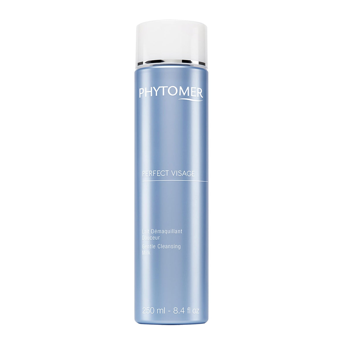 Phytomer Perfect Visage Gentle Cleansing Milk packaging highlights sustainable design for daily cleansing.