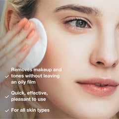 Phytomer Rosee Visage makeup remover on a cotton pad supporting quick daily cleansing.