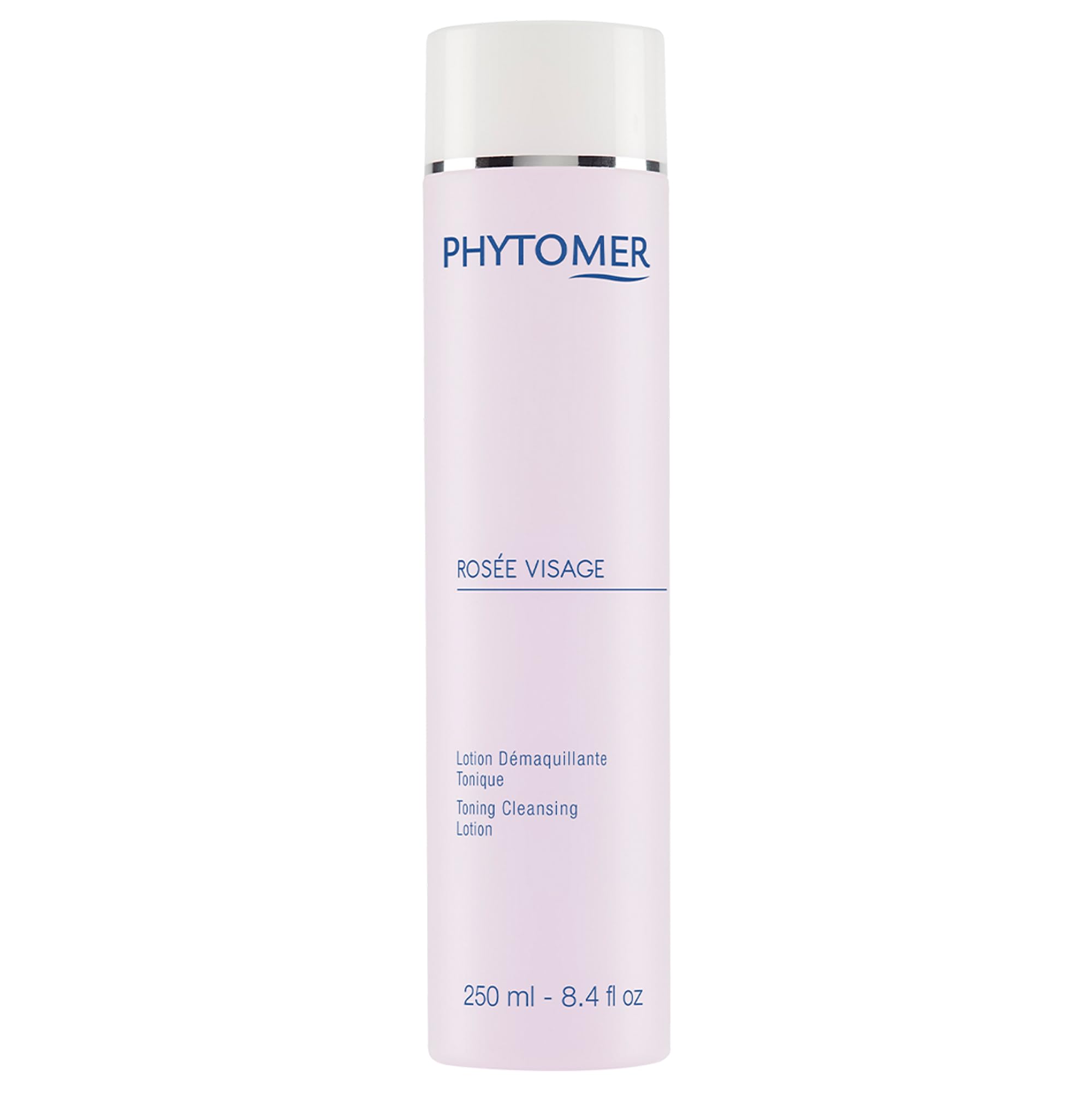 Phytomer Rosee Visage cleansing lotion bottle for gentle makeup removal.