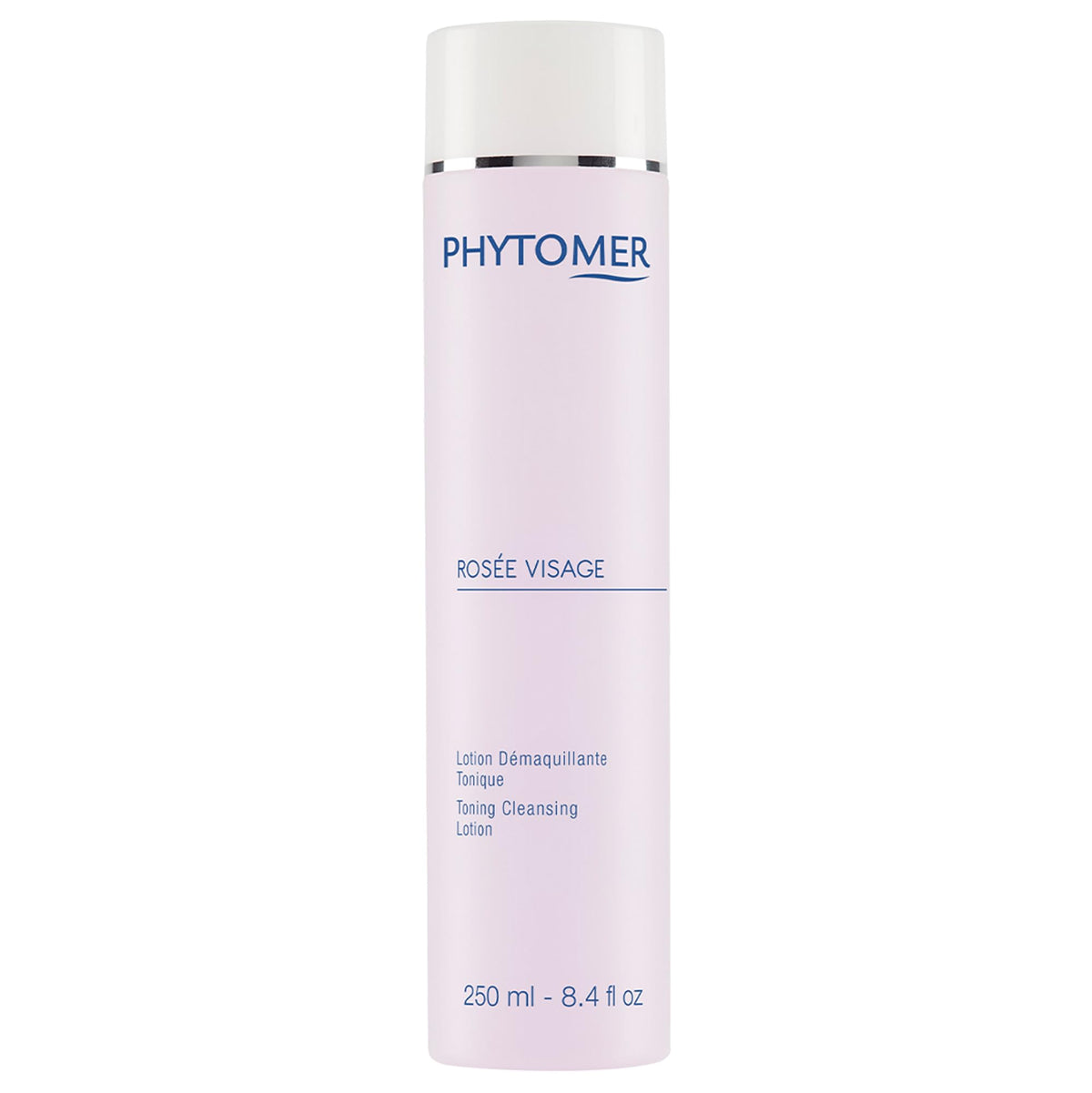 Phytomer Rosee Visage cleansing lotion bottle for gentle makeup removal.