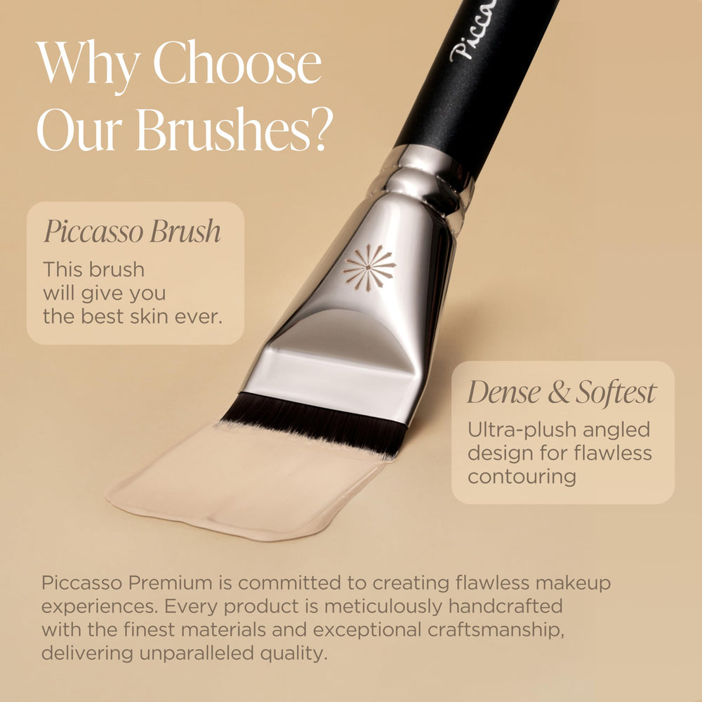 Piccasso 163 Foundation Brush ideal for daily makeup routines and quick touch-ups.