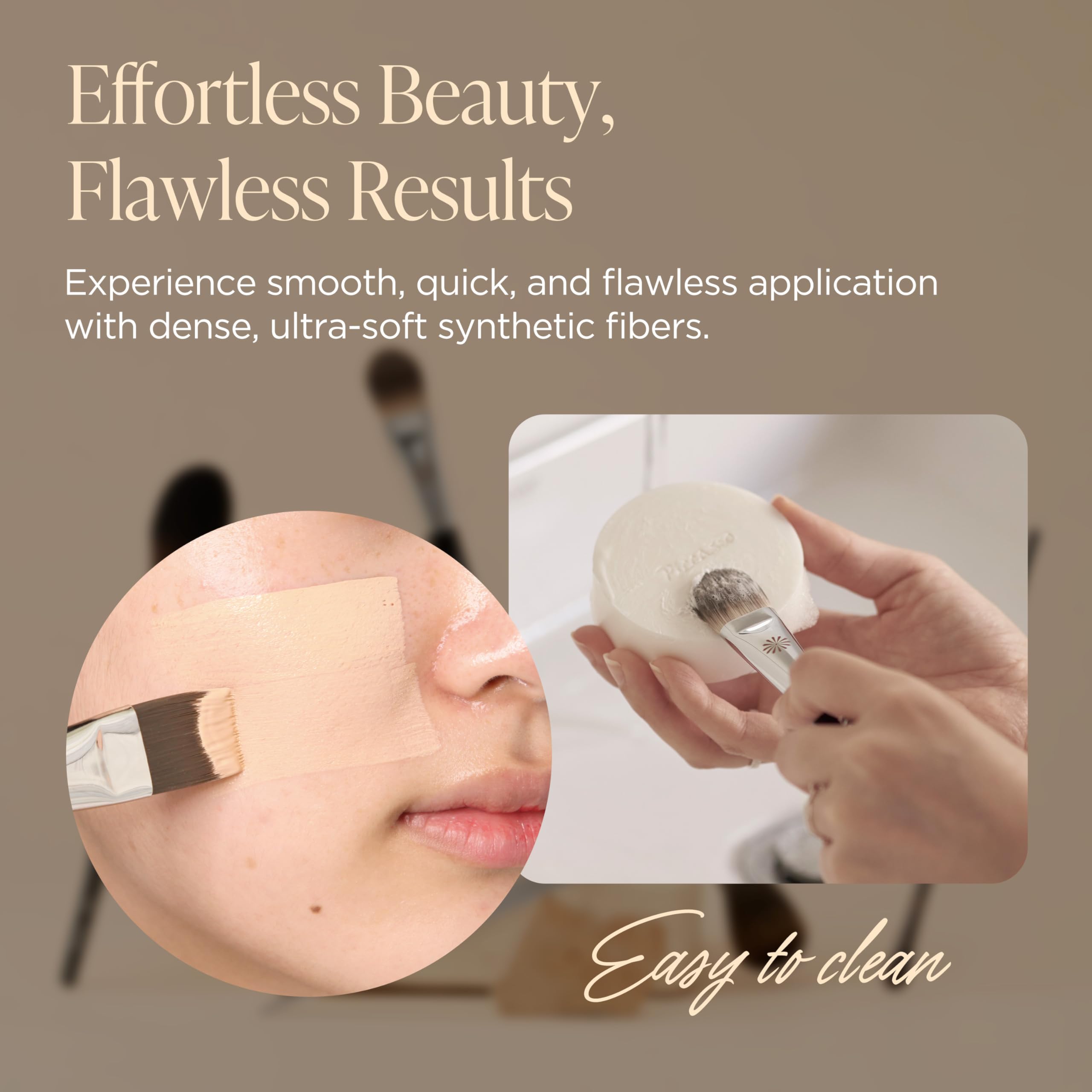 Piccasso 163 Foundation Brush a trusted Korean beauty tool for precise application.
