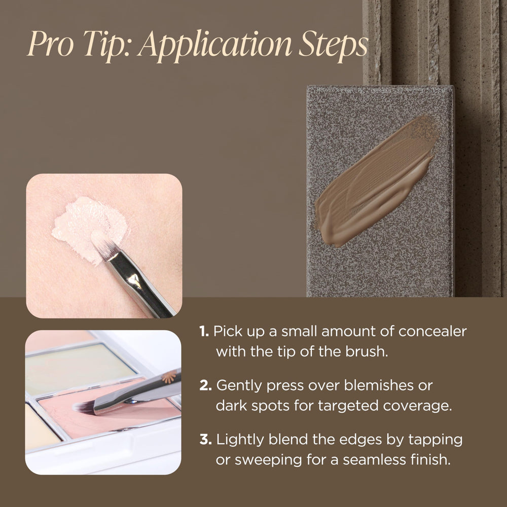 Piccasso 712 concealer brush lip-line detail for edges and cleanup.
