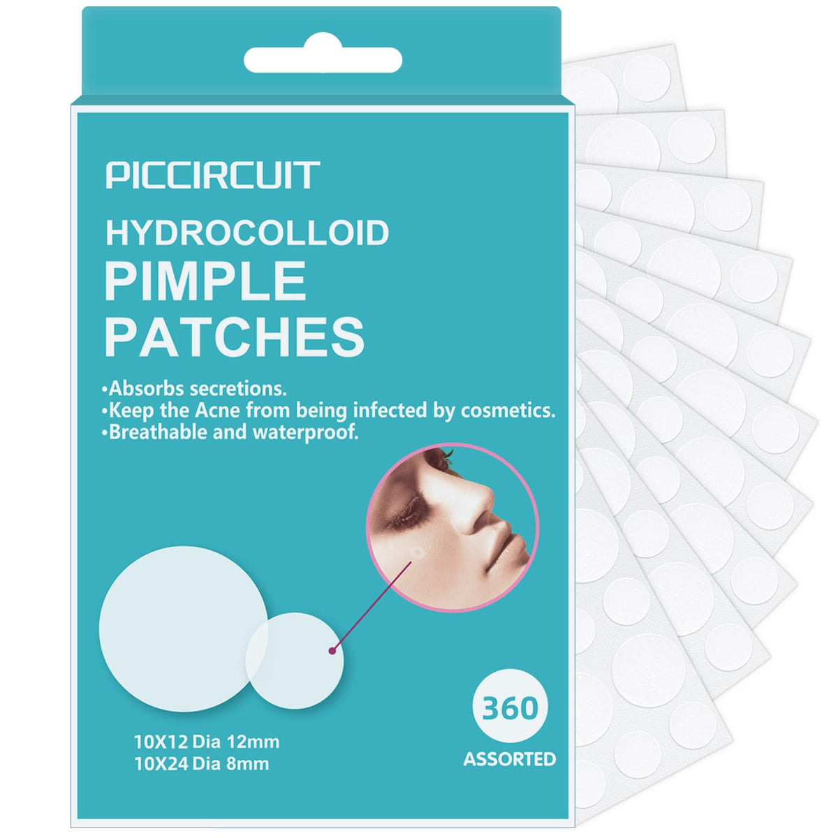 PICcircuit Pimple Patches natural ingredients provide gentle acne care.