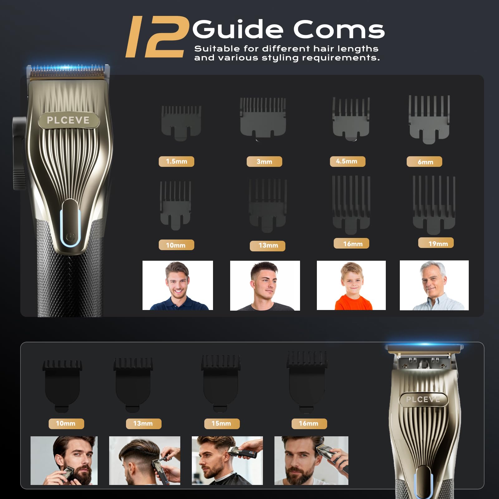 Piceve hair clipper charging cables demonstrate rapid charging capability