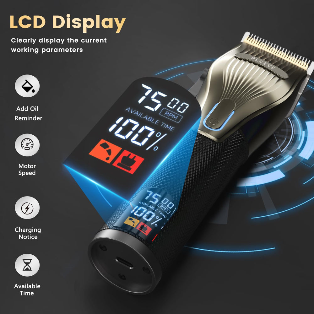 Piceve hair clipper in use demonstrating neat home grooming results