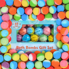 PickMora 60-pack bath bombs variety pack shows assorted colors for gift-ready spa moments