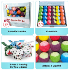PickMora six aroma bath bombs colorful fizz and long lasting fragrance for bath time