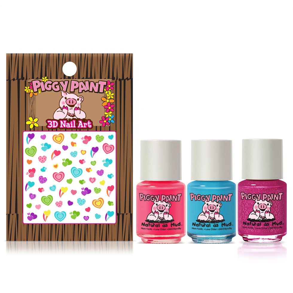 Piggy Paint Forever Fancy polish close-up highlighting non-toxic, kid-friendly color for safe play.