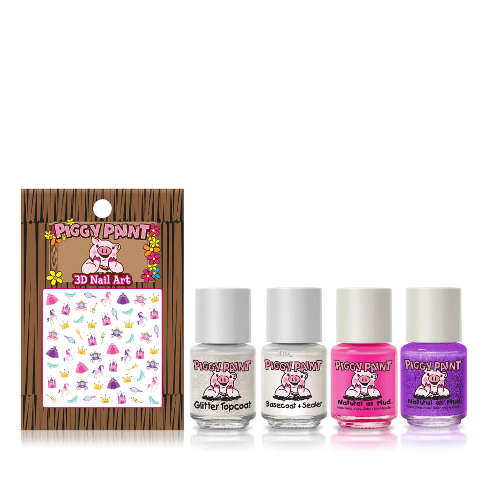 Piggy Paint glitter topcoat adds sparkle to color