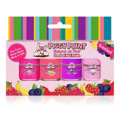 Piggy Paint Scented Lucky Lollipop packaging promotes safe, fun at-home manicures for kids.