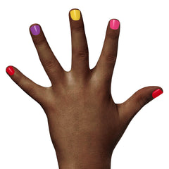 Kids applying Piggy Paint on nails with friend-friendly, water-based formula