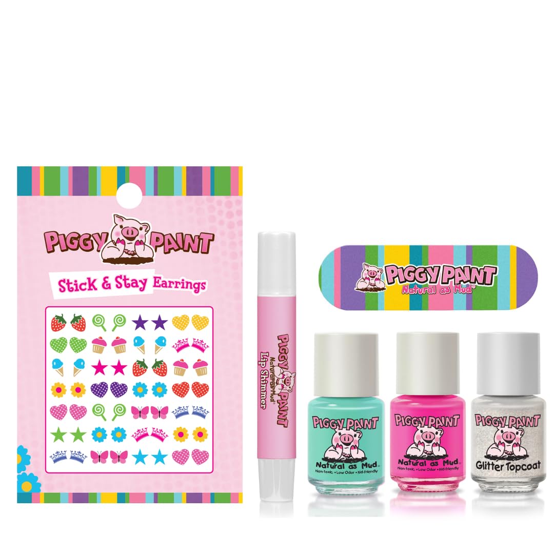 Piggy Paint Sea Ya Later matte sea foam green bottle for safe, playful nails.