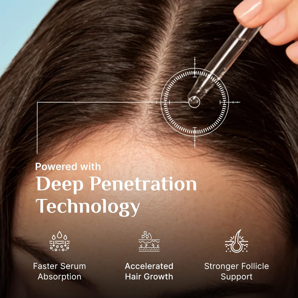 Pilgrim Hair Growth Serum shine image indicating natural gloss and improved texture