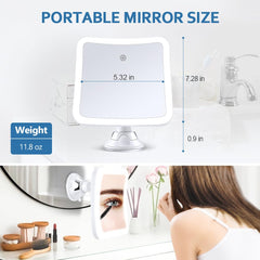 PIMPLEGO suction-cup mount holds mirror on smooth surfaces during routines