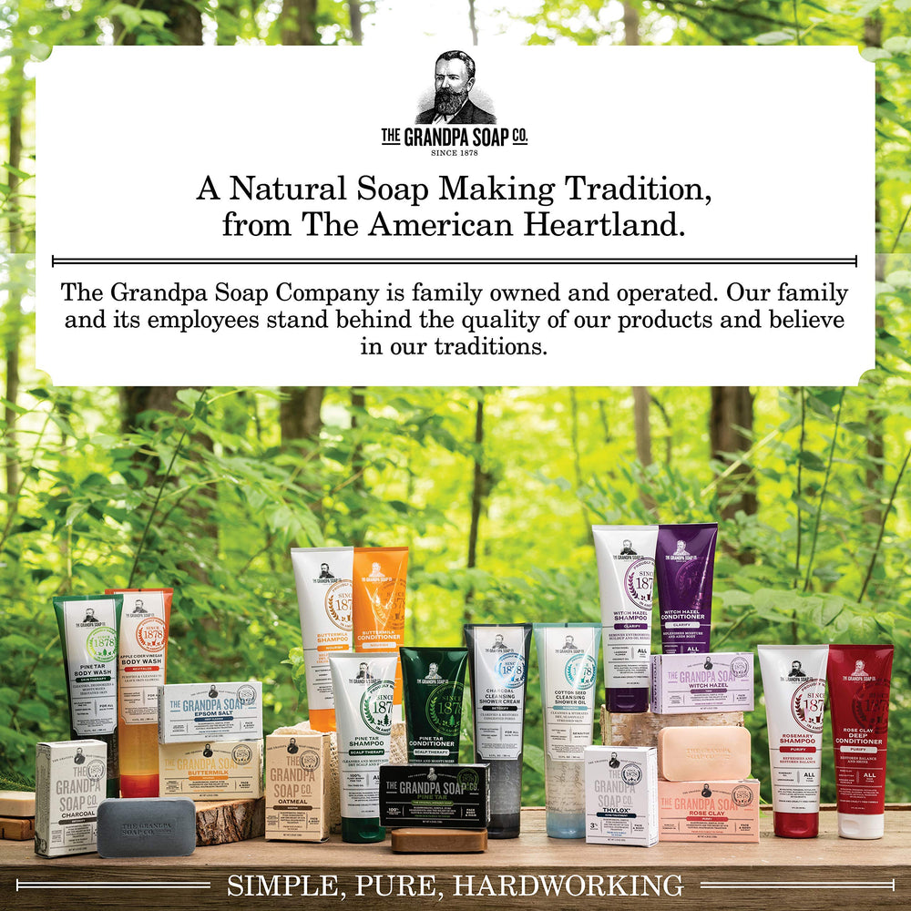 Pine Tar Bar Soap on skin demonstrates gentle daily cleansing and moisture.