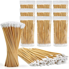 PINGMIC 1000pcs 6inch cotton swabs in storage box for mess-free organization