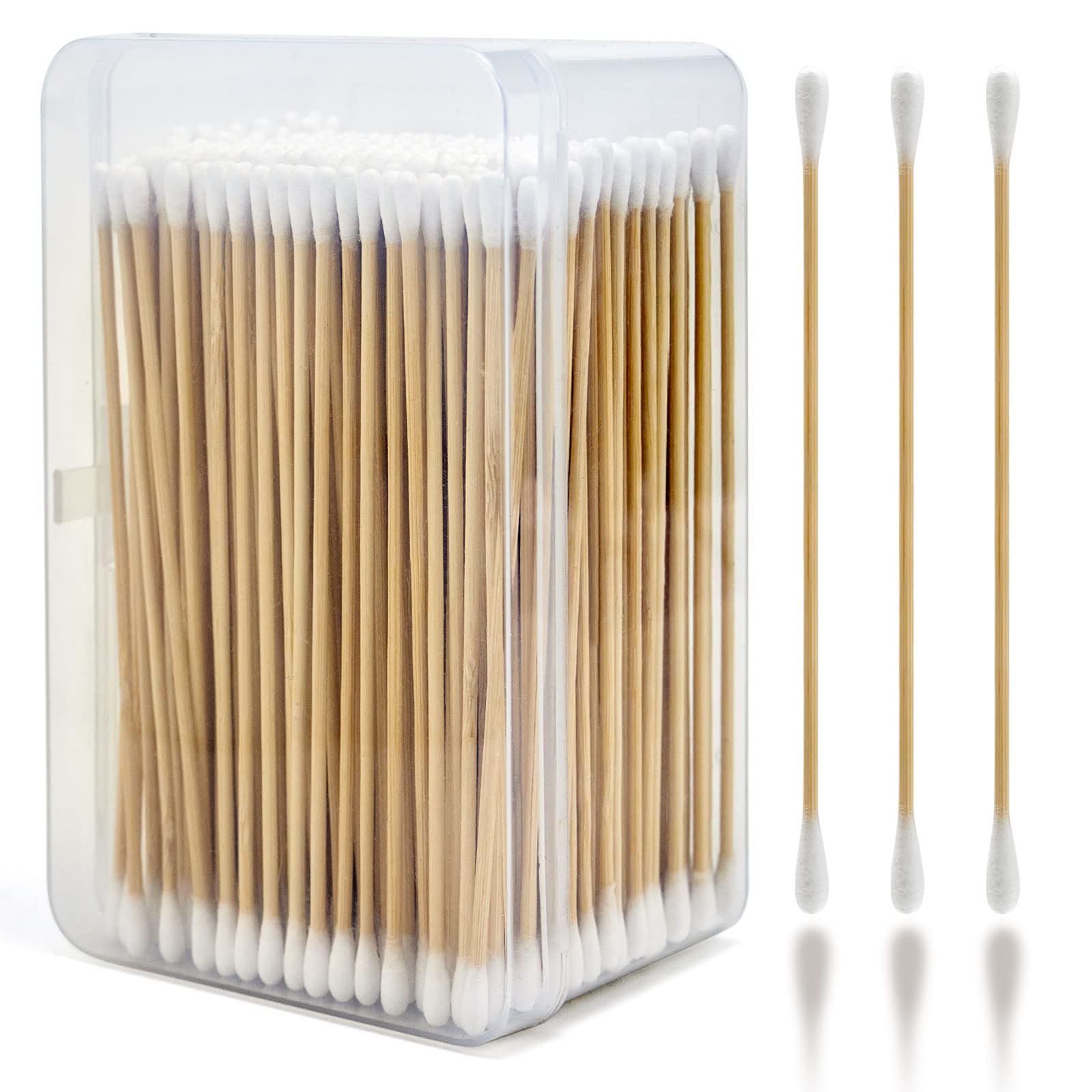 PINGMIC 400 storage box open showing dual-tip swabs for versatile cleaning.