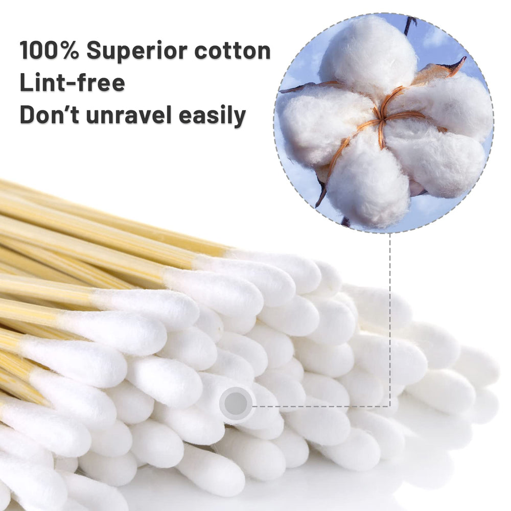 PINGMIC bamboo sticks provide a sturdy, non-plastic handle for precise use