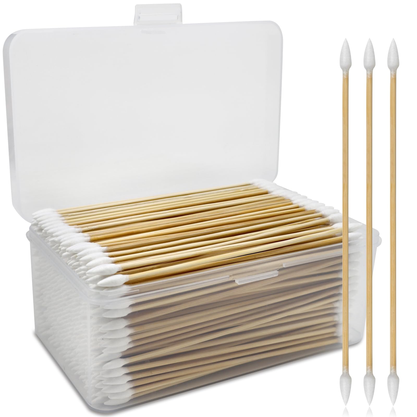 PINGMIC double-ended 6in swabs in a box provide precise reach for firearm cleaning.