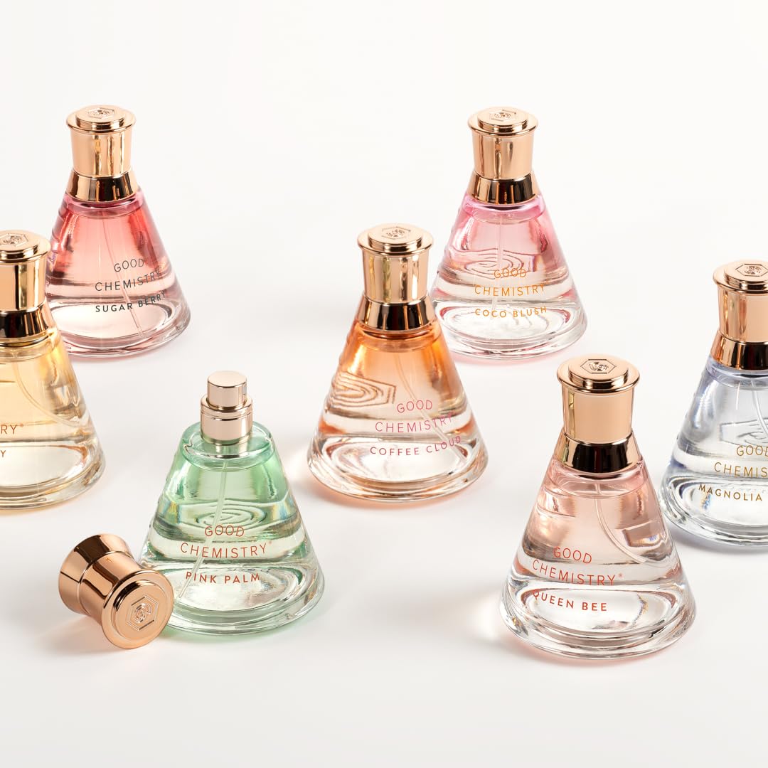 Good Chemistry Pink Palm sugared-vanilla-essence emphasizes creamy sweetness and balanced scent